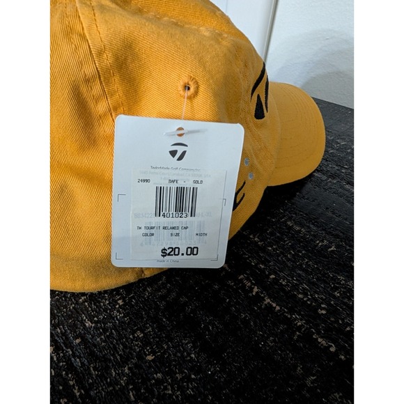 Taylor Made Hat L/XL Yellow Black R7 Golf Club Baseball Hat Cap Adult NWT RARE - Picture 5 of 9